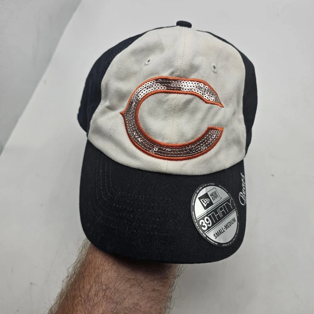 Chicago Bears Hat Cap Strap Back Womens One Size Blue NFL Football 47 Brand